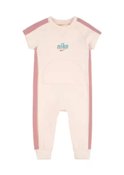 Baby Girls Footless Graphic Coverall