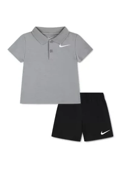 Baby Boys Polo Shirt and Shorts Set