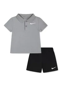 Baby Boys Polo Shirt and Shorts Set