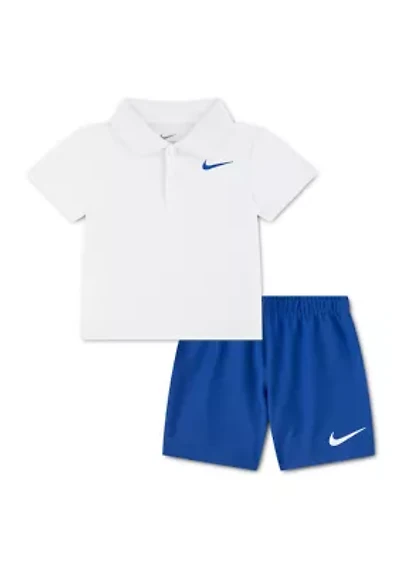 Baby Boys Polo Shirt and Shorts Set