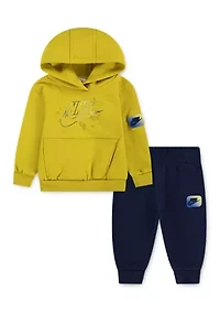 Baby Boys Graphic Pullover Hoodie and Joggers Set