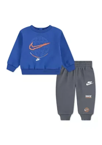 Baby Boys Graphic Fleece Sweatshirt and Joggers Set