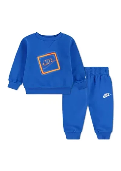 Baby Boys 2-Piece Crew Jogger Set