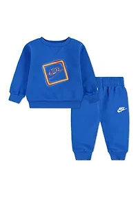Baby Boys 2-Piece Crew Jogger Set