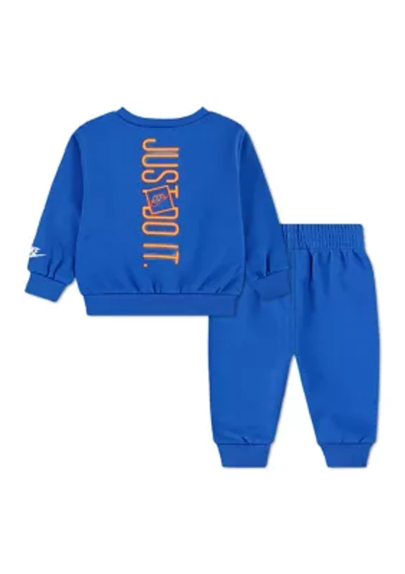 Baby Boys 2-Piece Crew Jogger Set