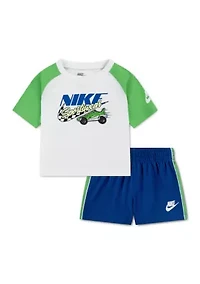 Baby Boys Racing T-Shirt and Shorts Set