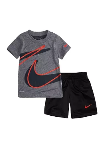 Toddler Boys Dri-Fit Dropset Short Sleeve Tee and Set