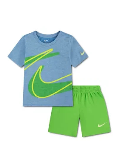 Toddler Boys Dri-Fit Dropset Short Sleeve Tee and Set