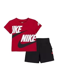 Toddler Boys Graphic T-Shirt and Cargo Shorts Set