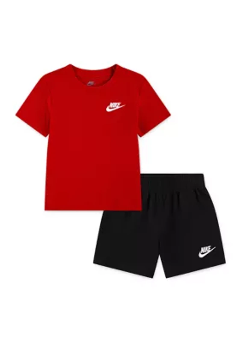 Toddler Boys Club Knit T-Shirt and Shorts Set