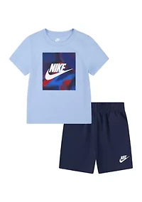 Toddler Boys Graphic T-Shirt and French Terry Shorts Set