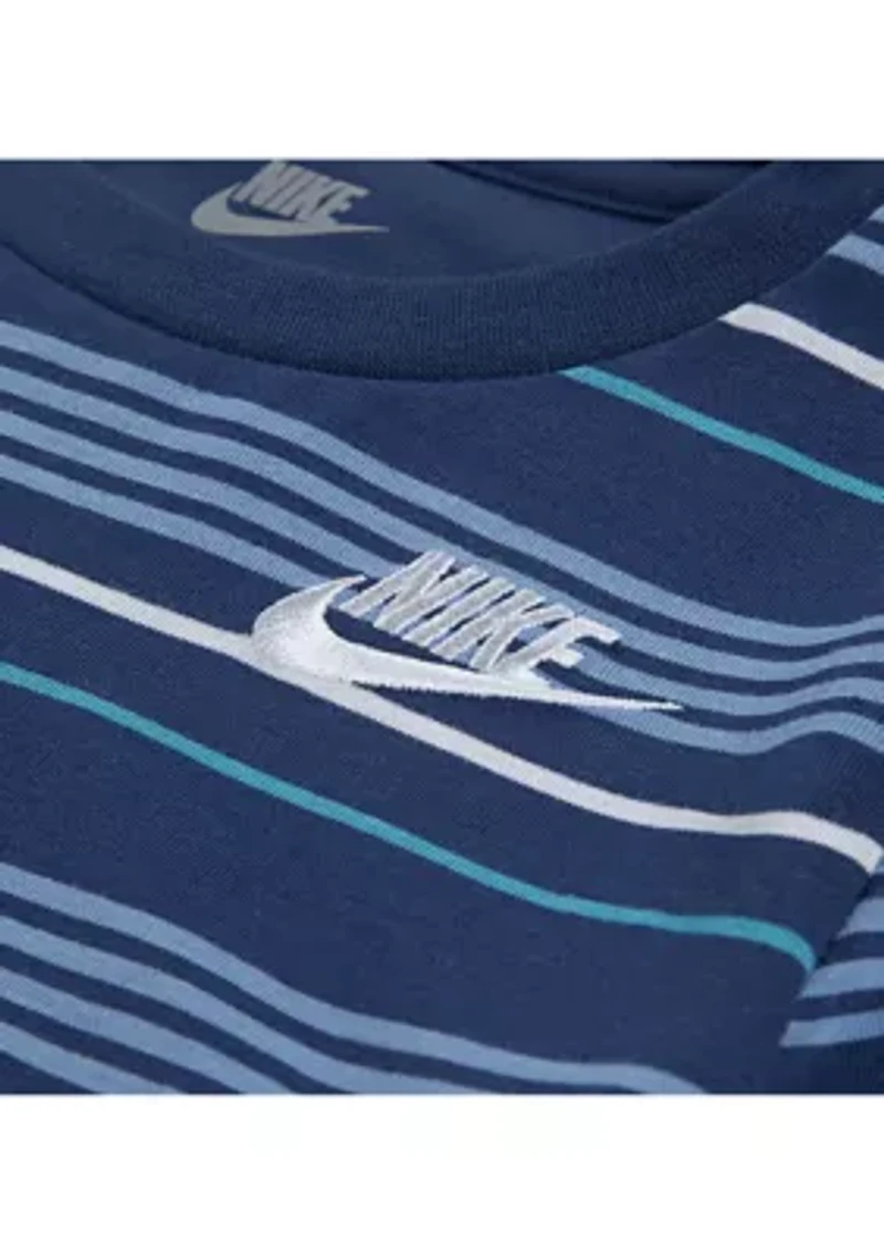 Toddler Boys Striped T-Shirt and Shorts Set