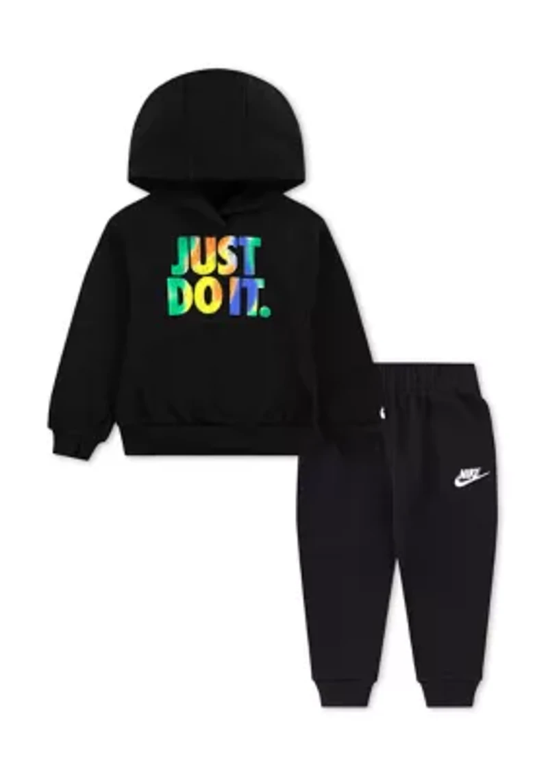 Toddler Boys Just Do It Graphic Hoodie and Joggers Set