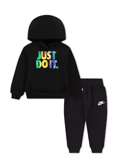 Toddler Boys Just Do It Graphic Hoodie and Joggers Set