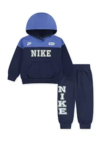 Toddler Boys Color Blocked Hoodie and Joggers Set