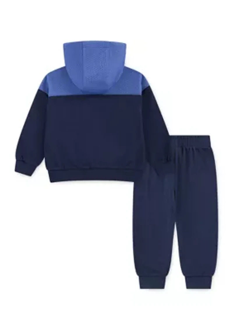 Toddler Boys Color Blocked Hoodie and Joggers Set