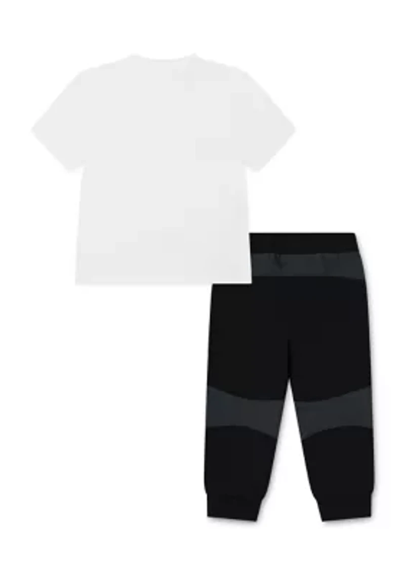 Toddler Boys Short Sleeve T-Shirt and Jogger Pants Set