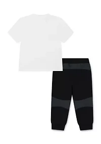 Toddler Boys Short Sleeve T-Shirt and Jogger Pants Set