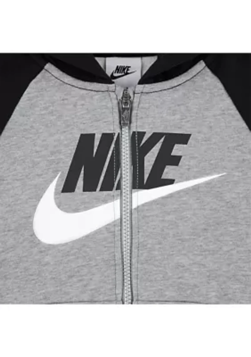 Toddler Boys Three Piece Color Blocked Hoodie and Pants Set