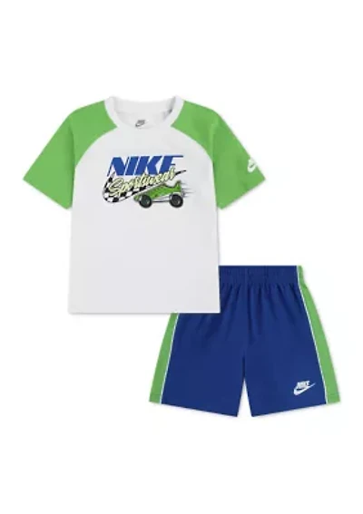Toddler Boys Graphic Shirt and Shorts Set