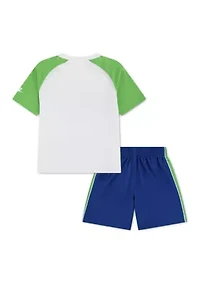 Toddler Boys Graphic Shirt and Shorts Set