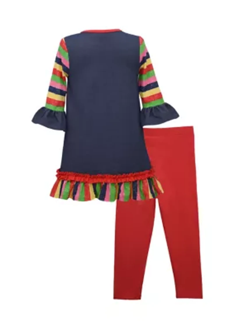 Girls 4-6x Crayon Appliqué Set