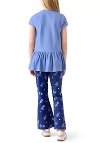 Girls 7-16 Unicorn Tunic Top and Flare Pants Set