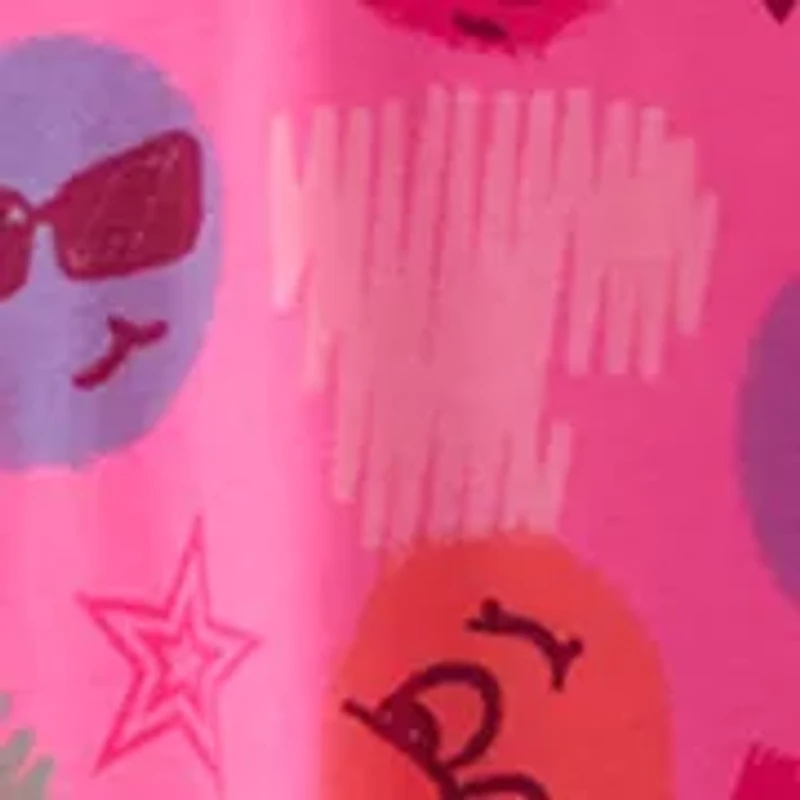 Girls 7-16 Emoji Overlay Dress