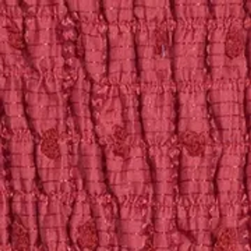 Girls 7-16 Rose Textured Smocked Dress