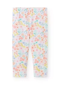 Girls 4-6x Eyelet Raglan Shirt and Leggings Set