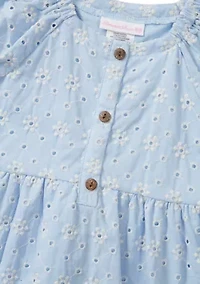 Girls 4-6x Eyelet Raglan Shirt and Leggings Set