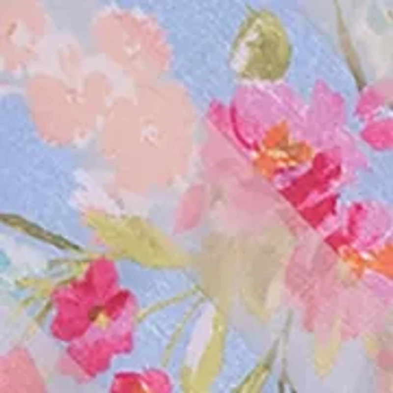 Girls 4-6x Floral Shadow Stripe Dress