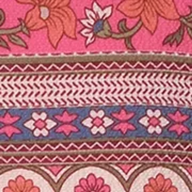 Girls 4-6x Floral Border Printed Dress