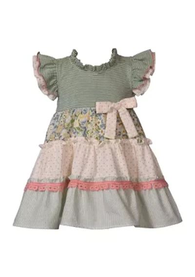Girls 4-6x Mixed Media Dress