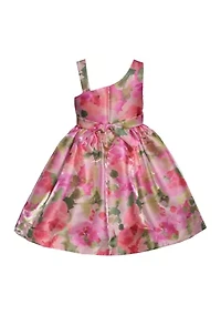 Girls 4-6x Floral Mikado Dress