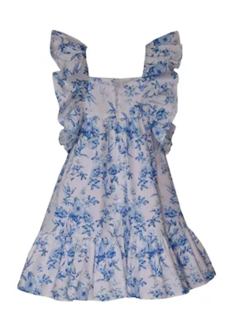 2 TOILE FLOUNCE SLV DRS