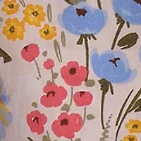 Girls 4-6x Floral Stripe Mixed Printed Dress