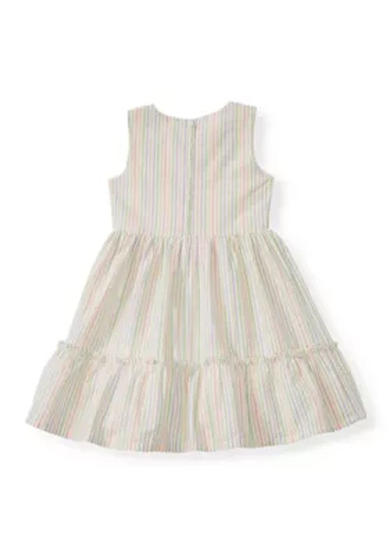 Girls 4-6 Seersucker Bunny Cardigan