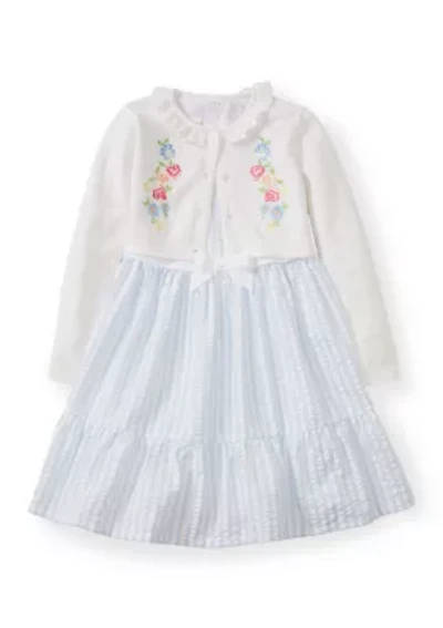 Girls 4-6 Cardigan and Dress Set