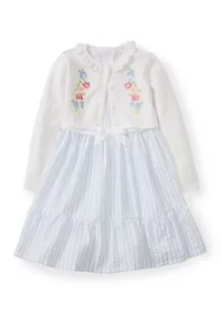 Girls 4-6 Cardigan and Dress Set