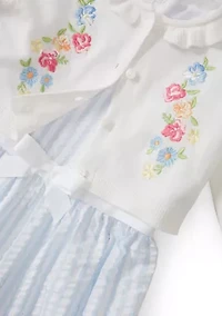 Girls 4-6 Cardigan and Dress Set