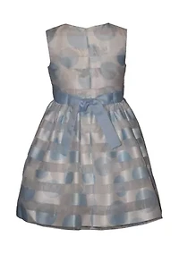 Girls 4-6x Dot Stripe Print Dress