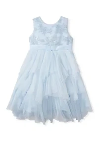 Girls 4-6 Sequin Tiered Mesh Dress