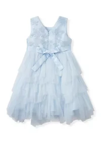 Girls 4-6 Sequin Tiered Mesh Dress