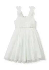 Girls 4-6 Tie Shoulder Ballerina Dress