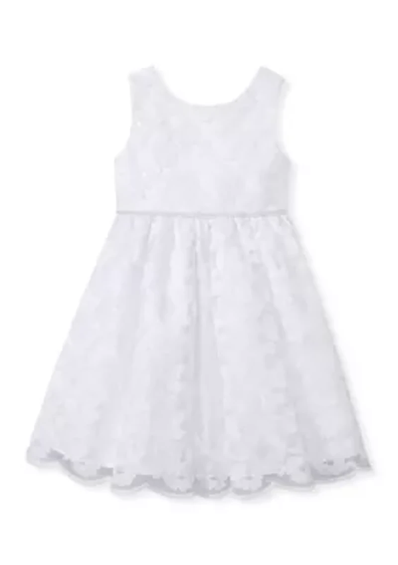Girls 4-6 Allover Sparkle Lace Dress