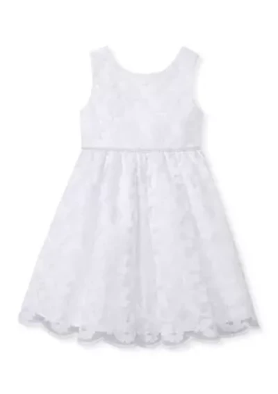 Girls 4-6 Allover Sparkle Lace Dress