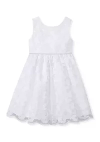 Girls 4-6 Allover Sparkle Lace Dress