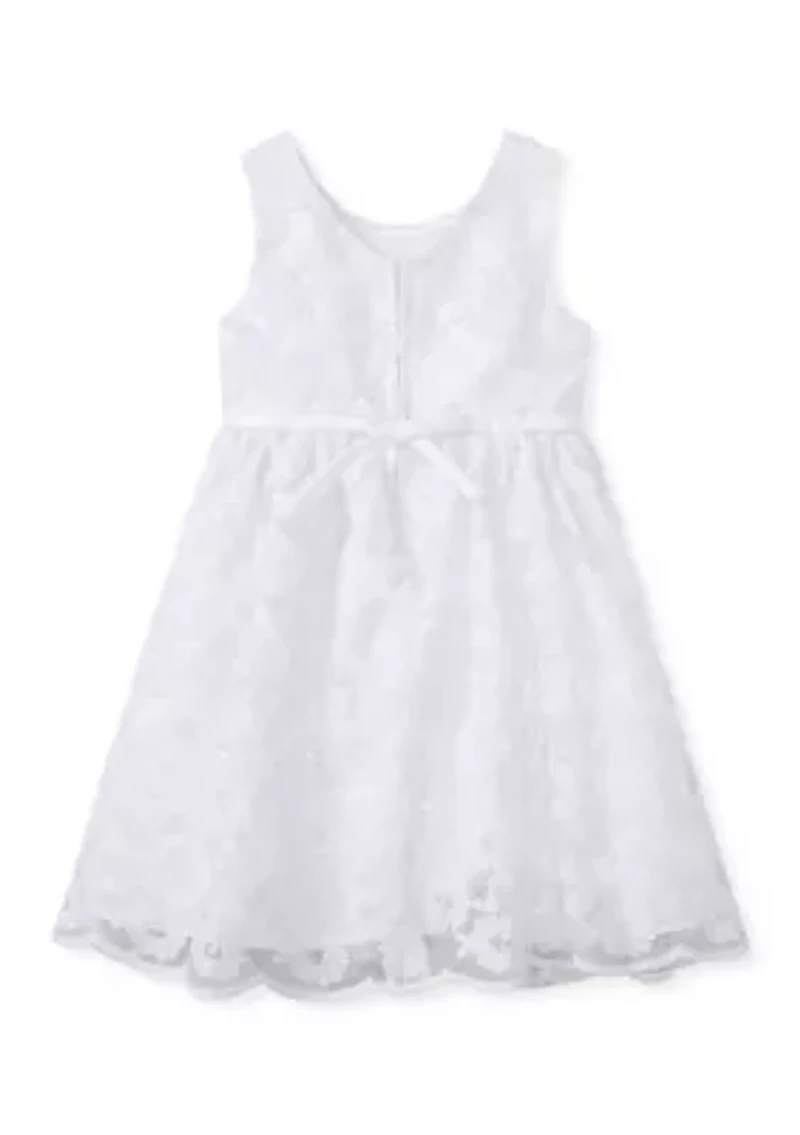 Girls 4-6 Allover Sparkle Lace Dress