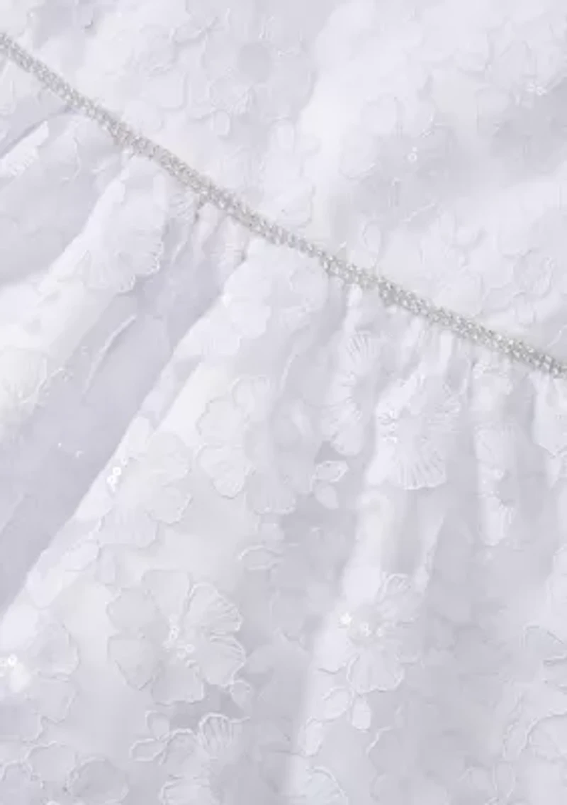 Girls 4-6 Allover Sparkle Lace Dress